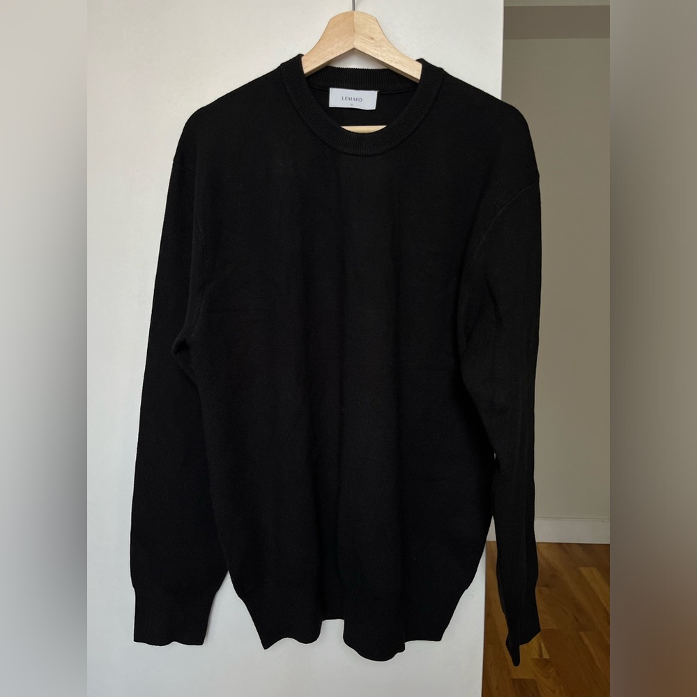 Lemard (Korean brand on Musinsa) Black Round Crewneck Knit Sweater Men’s M